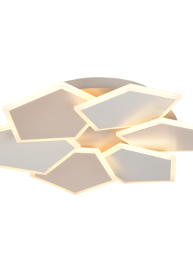 Plafón led lazo 34w 2700 - 6500 kelvin dimable 3900 lúmenes con mando a distancia metal café