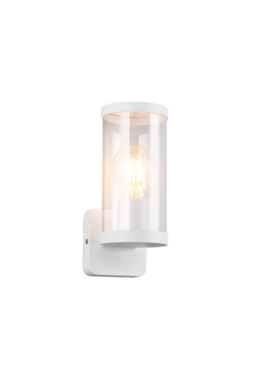 Aplique exterior aluminio fundido E27 blanco
