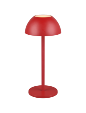 Sobremesa exterior recargable USB 1,7 watts 3000 kelvin rojo