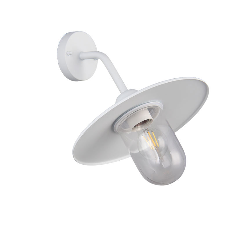 Aplique exterior ALUMINIO FUNDIDO E27 blanco - Imagen 3