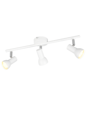 Lámpara foco 3x GU10 metal blanco
