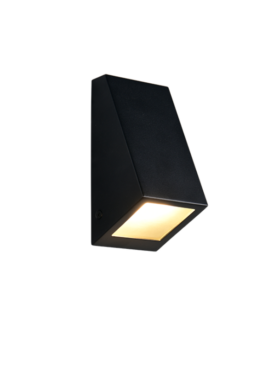 Aplique exterior para bombilla GU10 metal negro