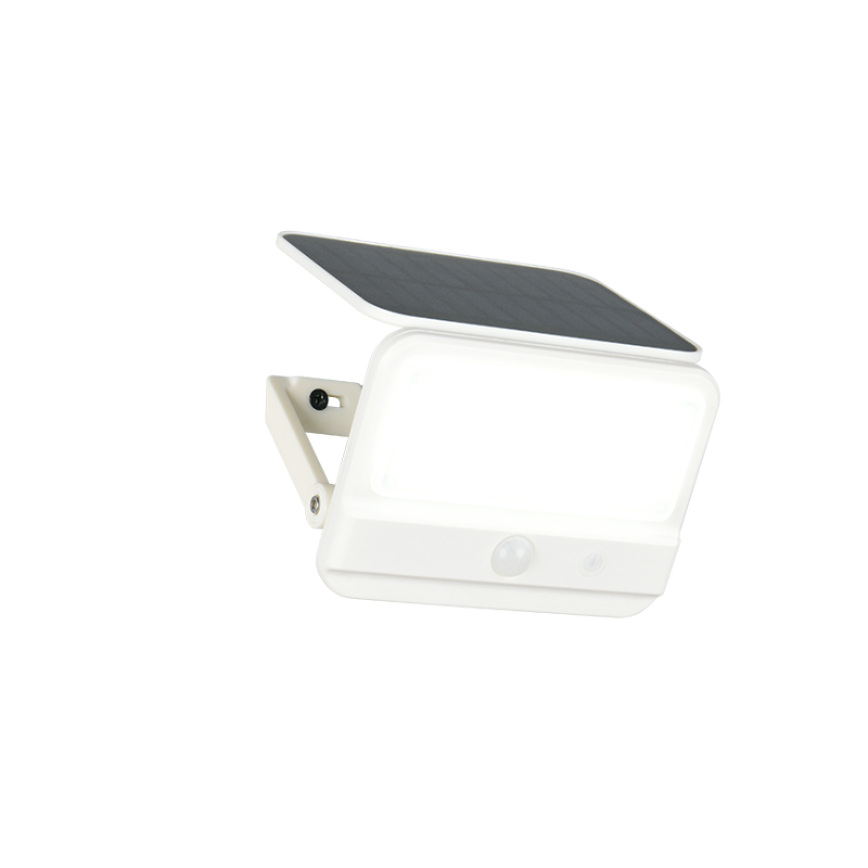 Aplique exterior led solar con sensor crepuscupal y de movimiento 4000 kelvin