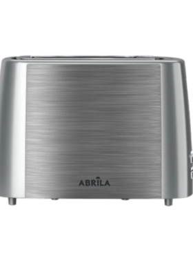 Tostador de pan 930w 7 niveles con apagado automático y bandeja recogemigas gris y plata