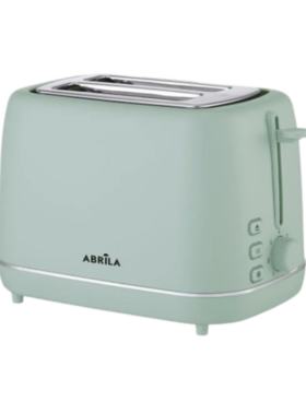 Tostador de pan 930w 7 niveles con apagado automático y bandeja recogemigas verde