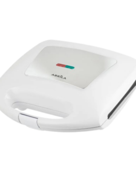 Sandwichera 750w placa grill antideslizante tacto frío blanco