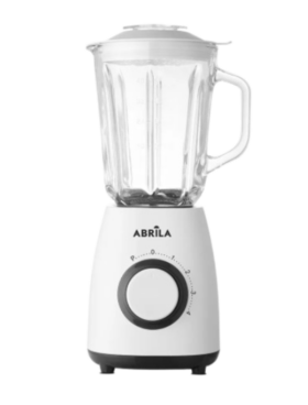 Batidora de vaso 1000w 4 vel.+pulso 4 hojas inox con jarra de cristal