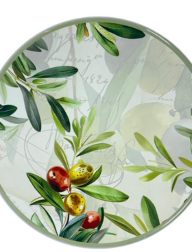 Salva mantel ACEITUNAS 20cm cerámica