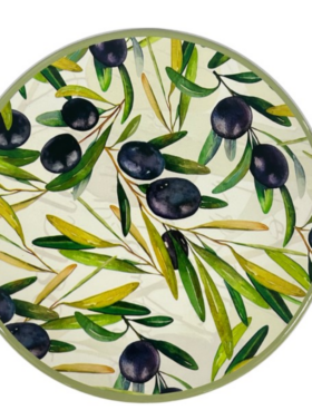 Salva mantel ACEITUNAS 20cm cerámica