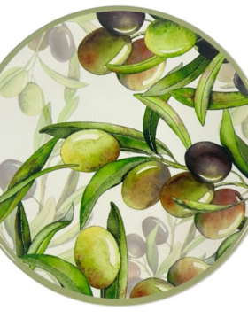 Salva mantel ACEITUNAS 20cm cerámica