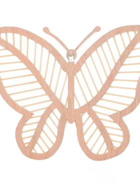 Adorno pared MARIPOSA 32x26cm madera de sauce