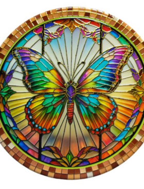 Salva mantel MARIPOSA 20cm cerámica