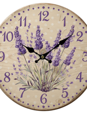 Reloj de pared LAVANDA 34cm